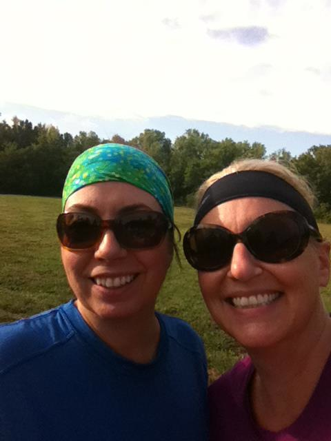 "Me and my running partner – Astrid – at Shelby Park!"