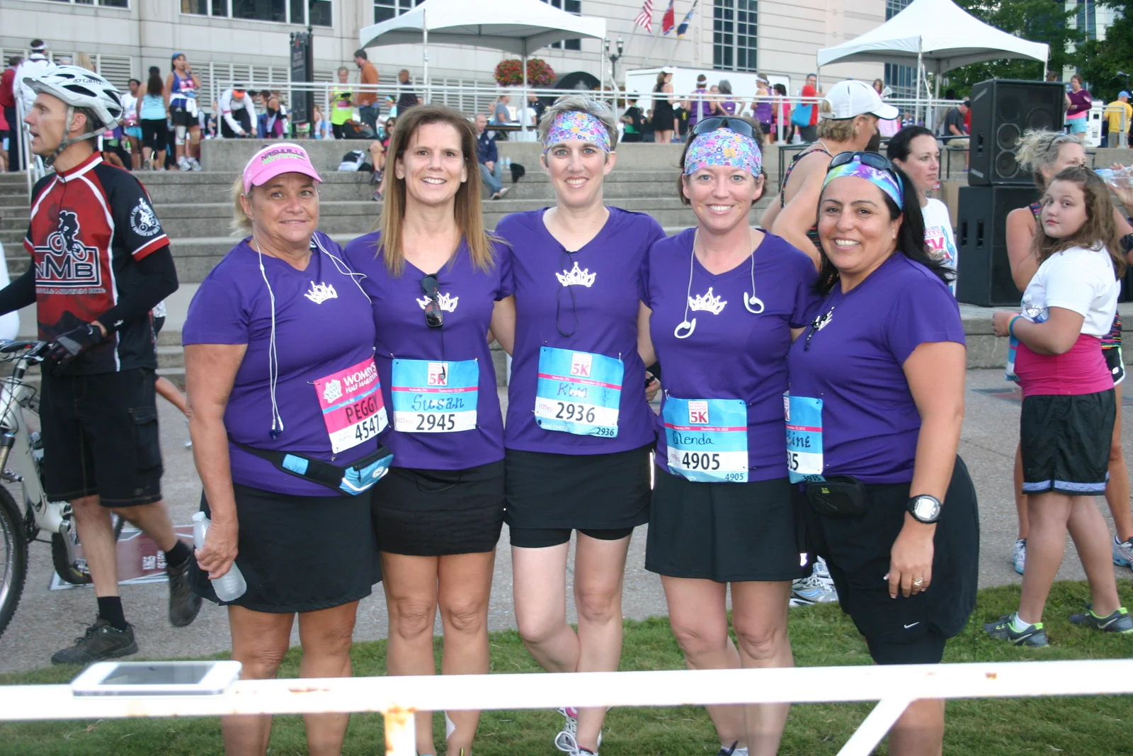 2012 Women's 5K with Susan Malone, Christine Sowell, Peggy Stanfield and Glenda Crowder
