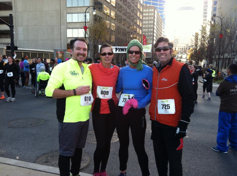 Mayors 5K 2013 with Jeremy, Lori, and Matt