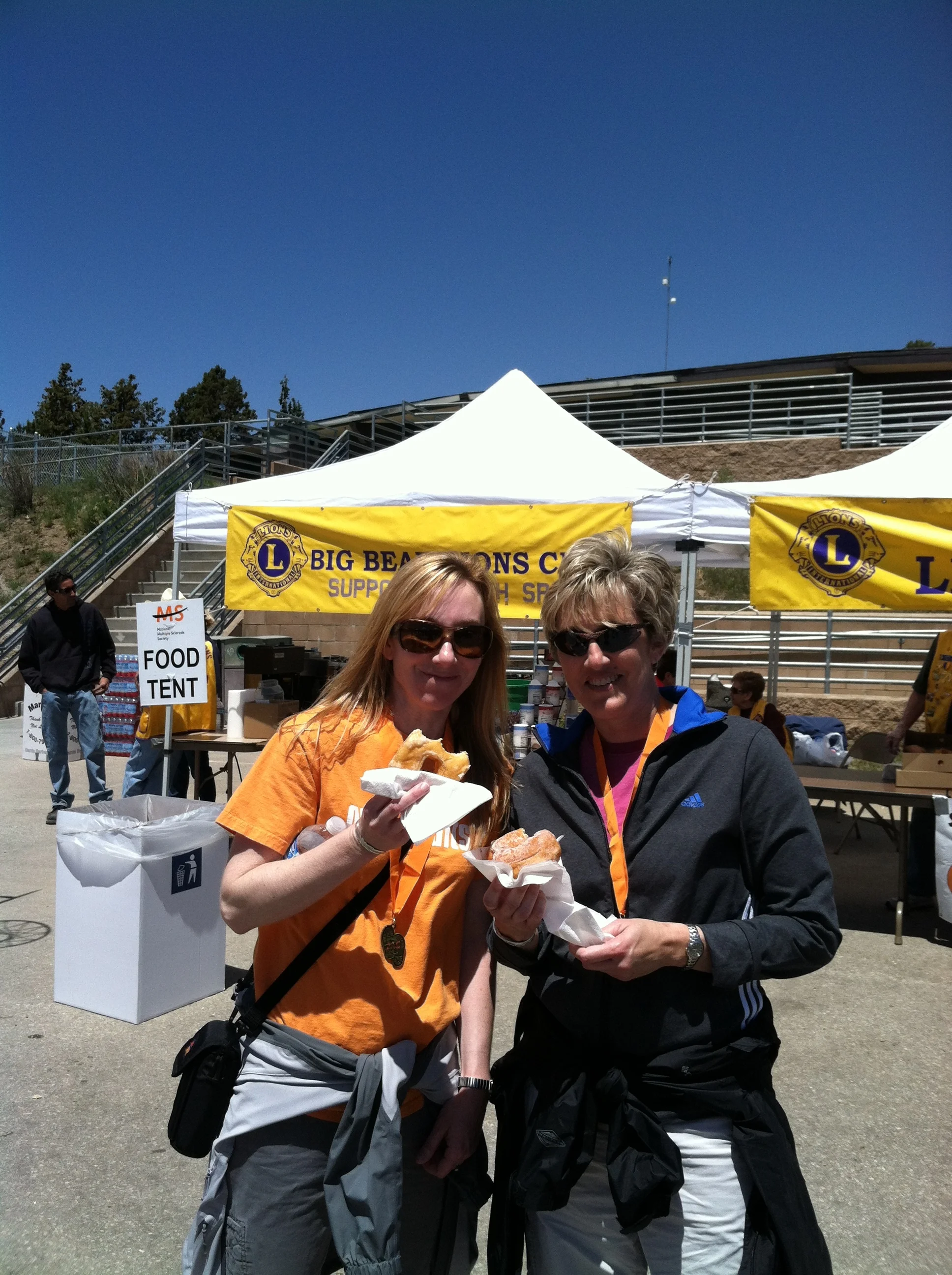 MS Walk in Big Bear, CA with sister Karen