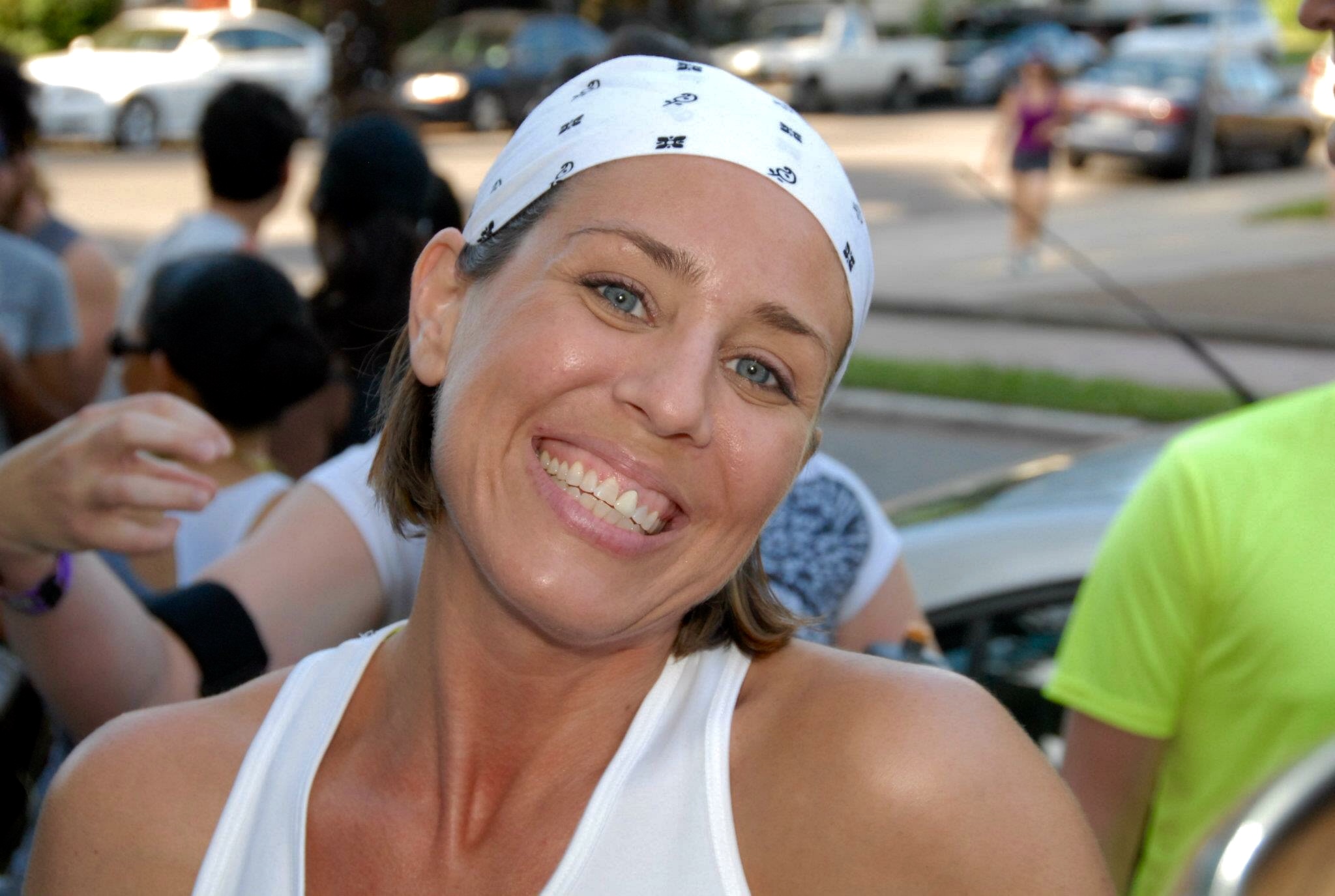 Right before running The Nasty three summers ago. Not sure why I'm smiling! ;)