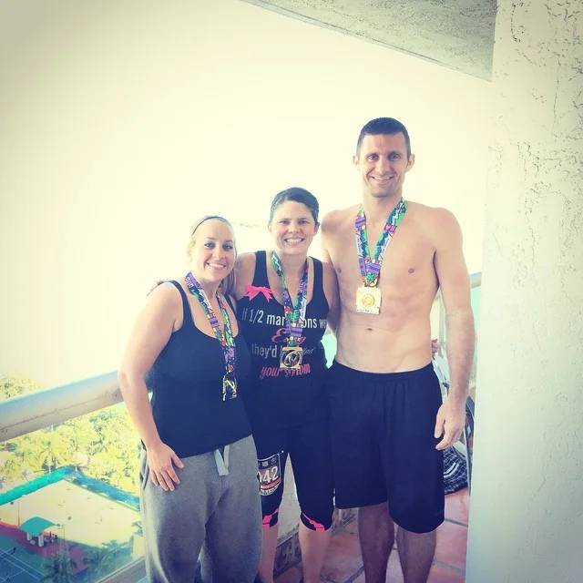 2015 Miami Marathon - the wifey and Melissa King did the half