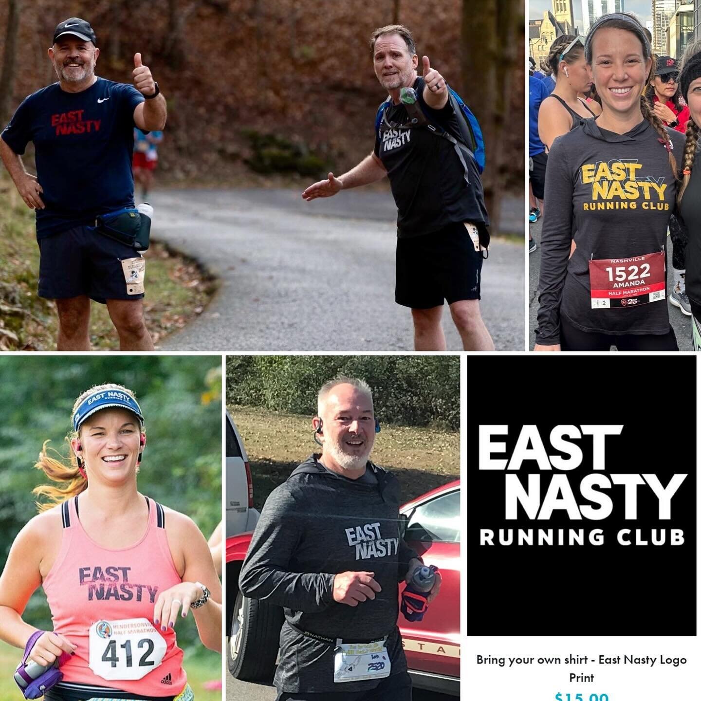 We can&rsquo;t predict race day weather, but we can make sure you have an East Nasty shirt in a style of your choosing! Long-sleeve? Short-sleeve? Tank? Bring us a new, unwashed shirt and we&rsquo;ll print the East Nasty logo (pictured) in white on i