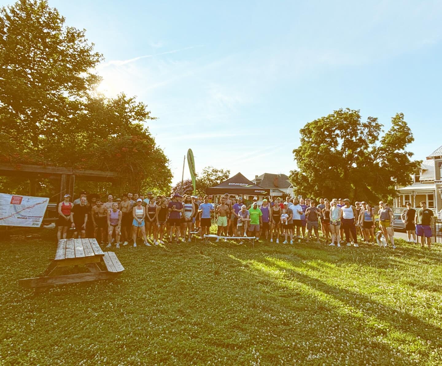 Throwback route with @saucony