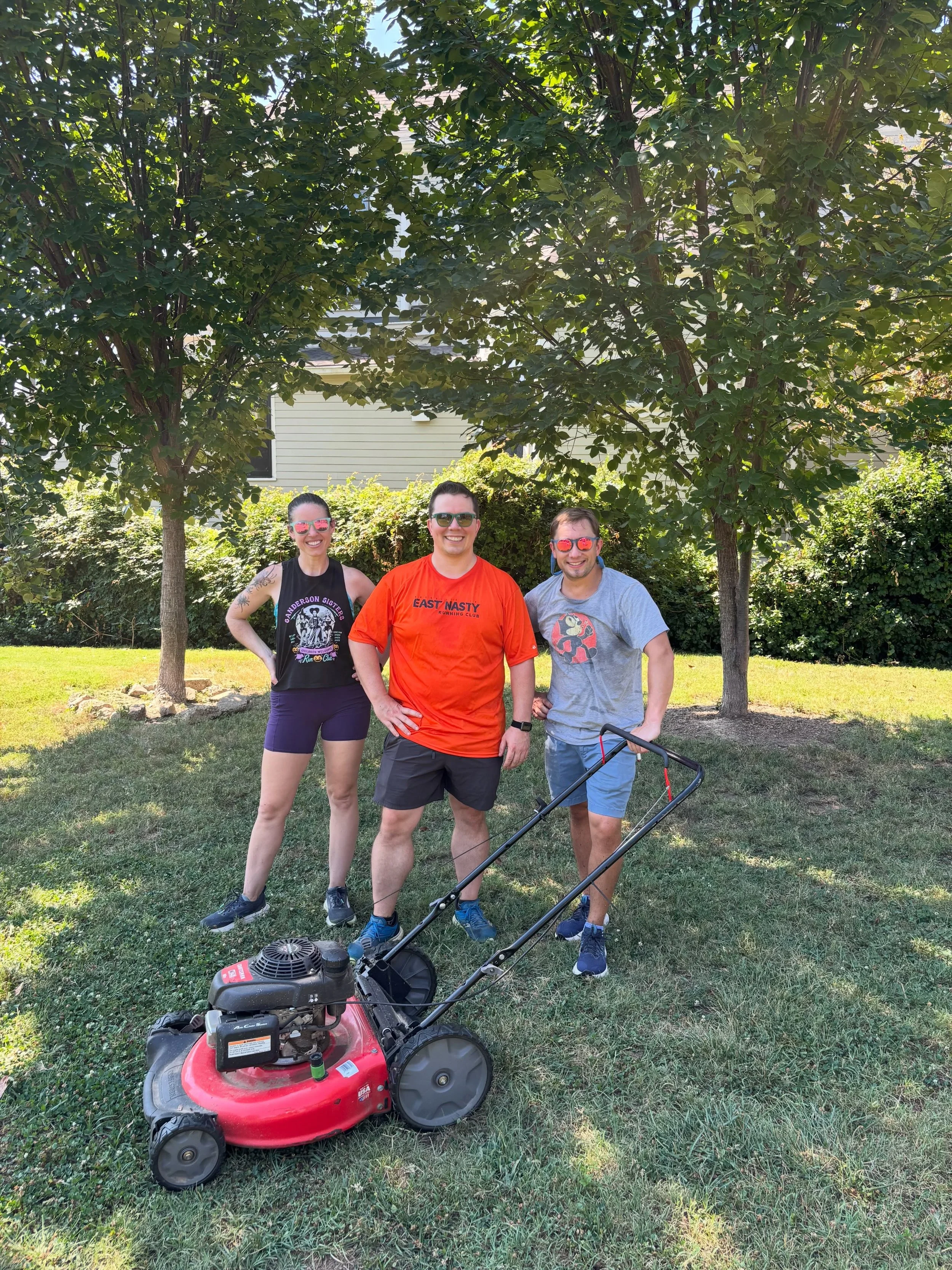 Another East Nasty day of community service is in the books. The Grassy Knoll is freshly mowed and some of the broken down tables hauled off. Shout out to @cannonballhallberg @thompsoner2 &amp; @alongcamejones for getting out in the heat to make this
