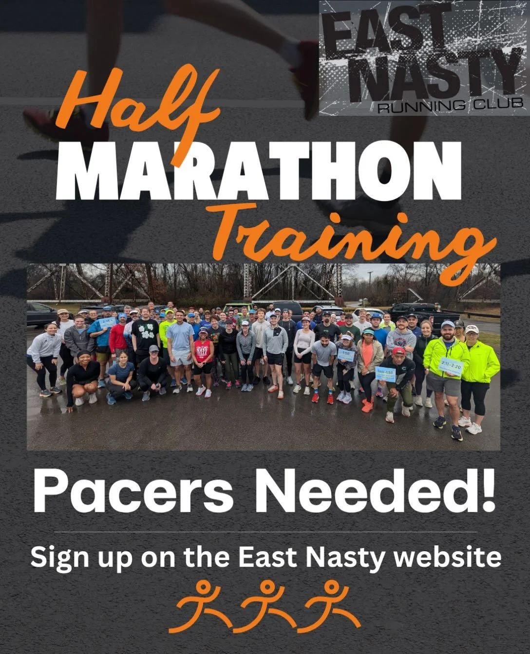 Interested in leading a pace group for East Nasty&rsquo;s half marathon training starting in January? It&rsquo;s a 15 week program and a chance to meet some cool runners. Sign up on our website! Link in bio 🏃🏼🏃🏼&zwj;♀️

#eastnasty #runclub #runni