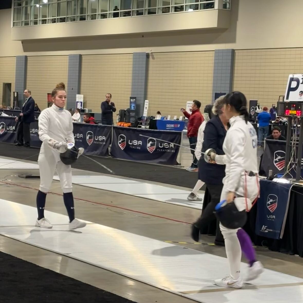 Productive all around weekend for Elite FC fencers at the December NAC/SJCC! 

Skanda Krishnan makes top 64 in Cadets and earns his first national points! 🎉👏

Azniv Basralian makes top 64 in both Juniors and Division-1 earning her first national po