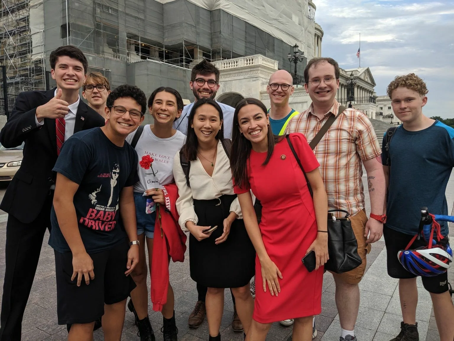 The famed AOC thanked us for our action and said what we are doing is “so very important.” Photo: Matt Maury