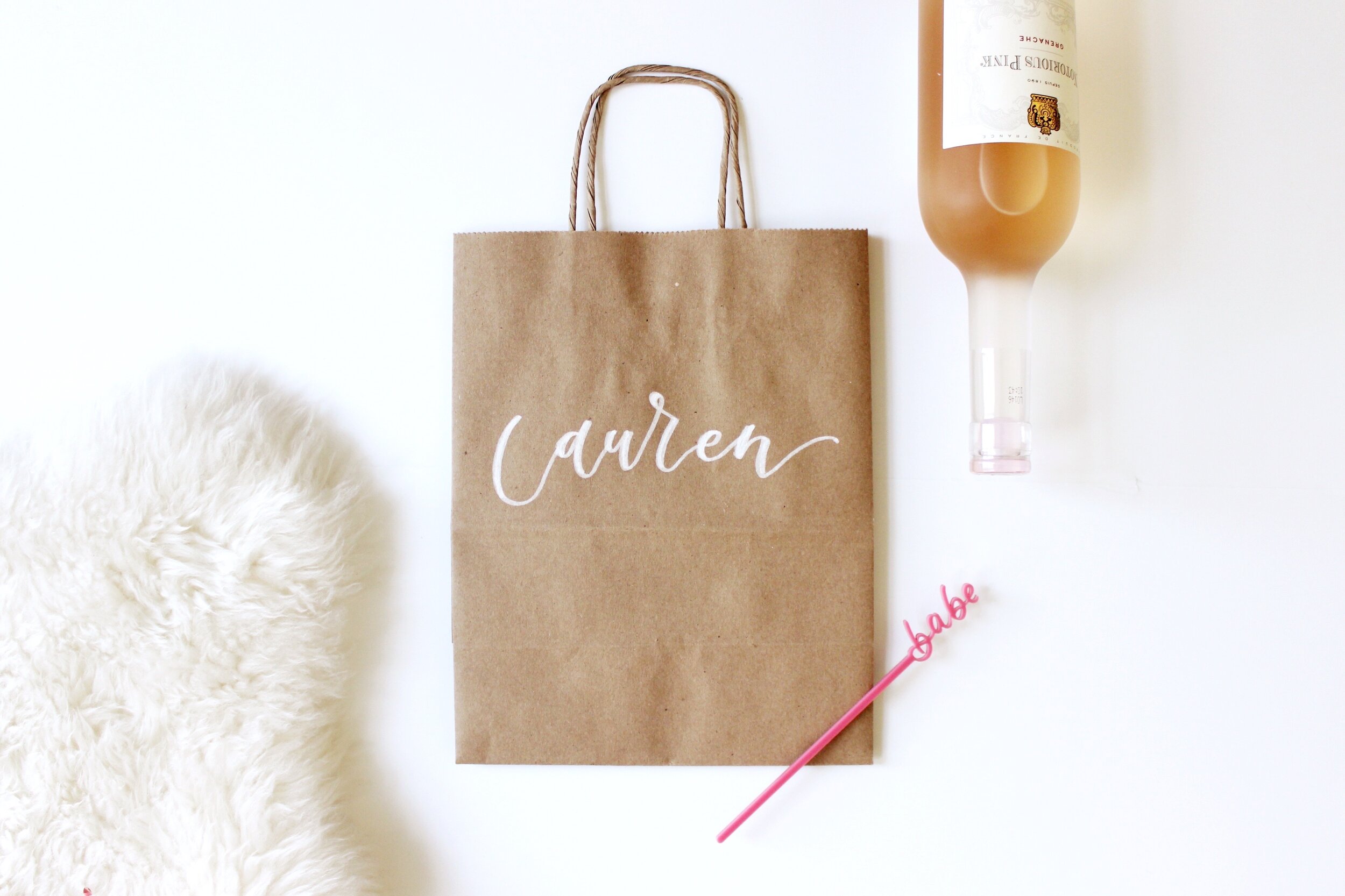 Custom Calligraphy Bag