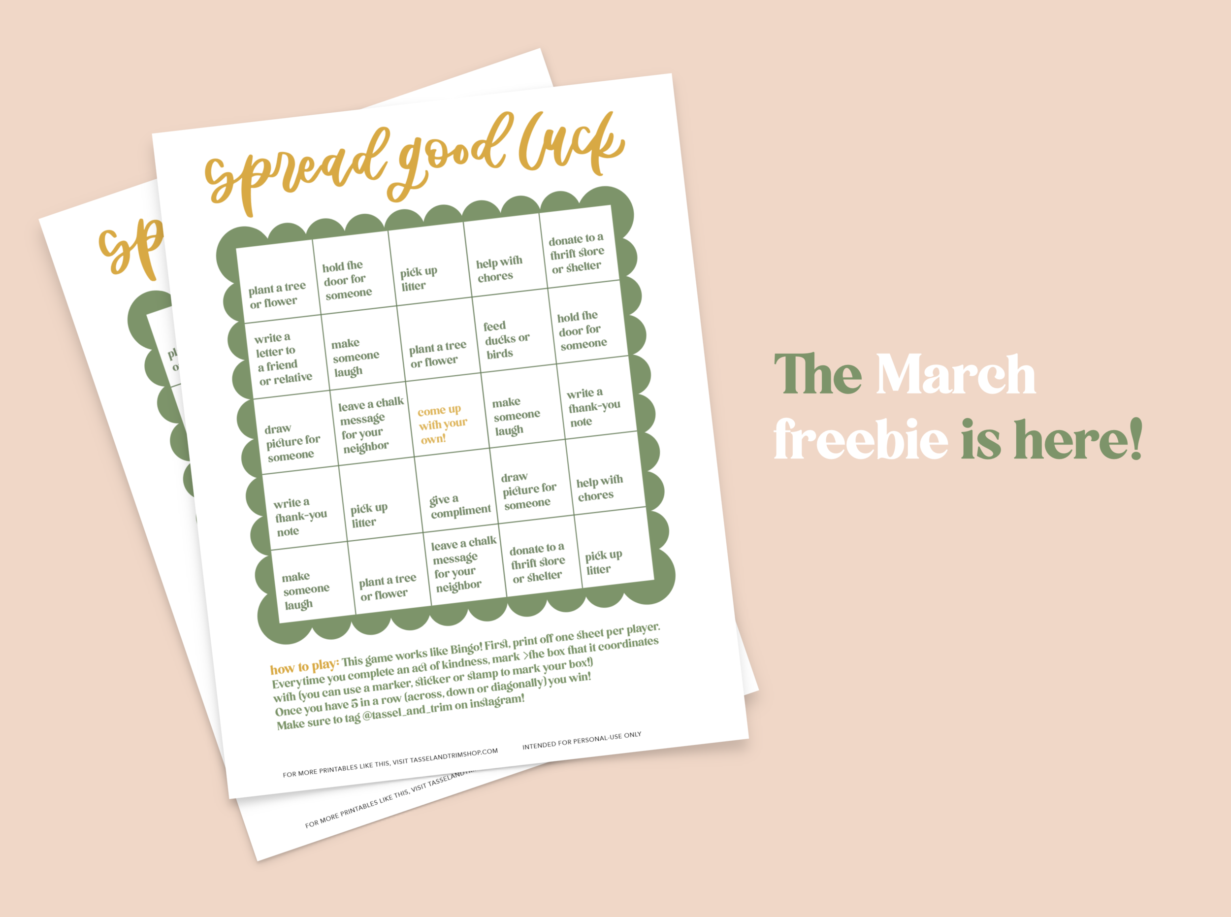 Your March freebie is here!