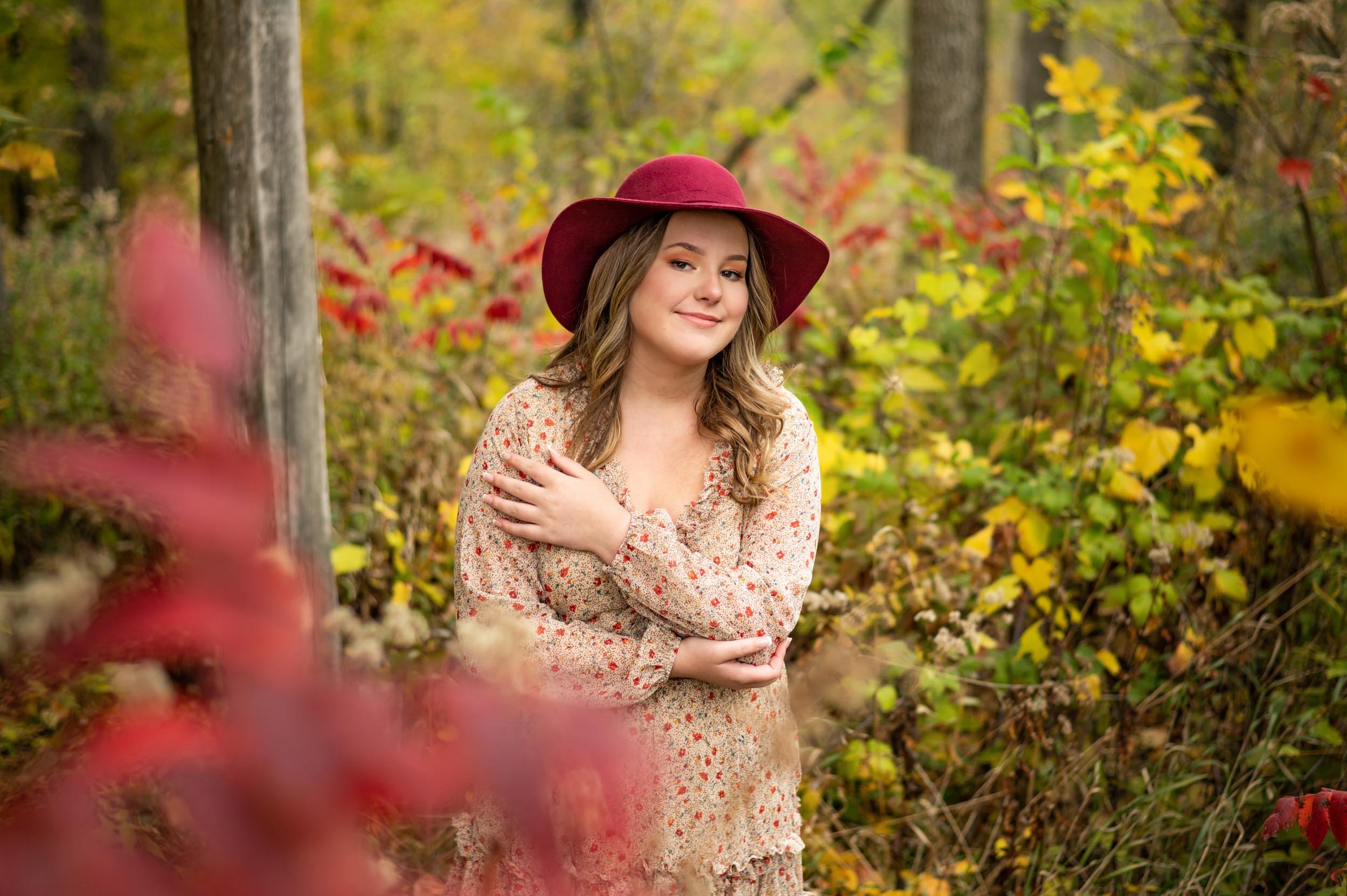 Omaha senior pictures at Loess Hills In the fall