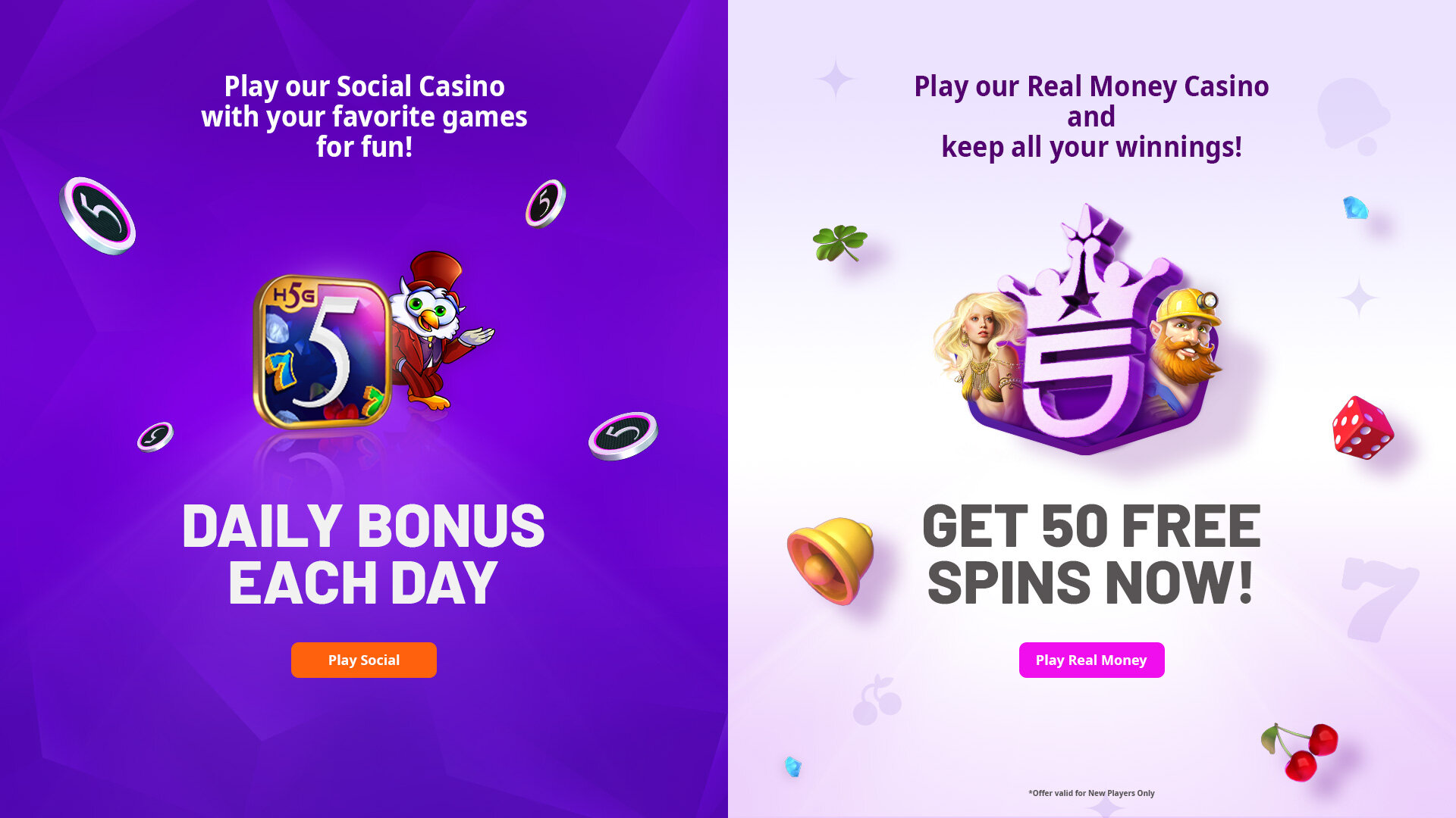 Example of a daily bonus offer on a social casino