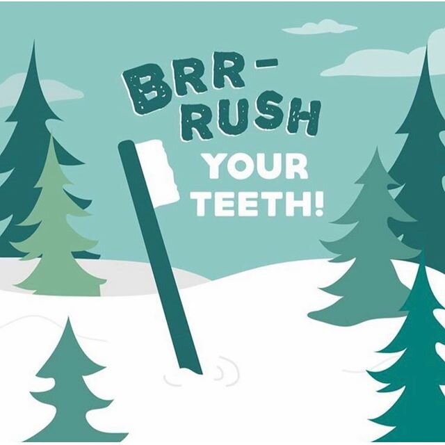 Here&rsquo;s a friendly reminder on this chilly Monday morning to Brr-rush you teeth (&amp; floss!) #reihnerdental #wheelingdentist #gentledentist #wheelingdentist #brush #floss #dentalhygiene