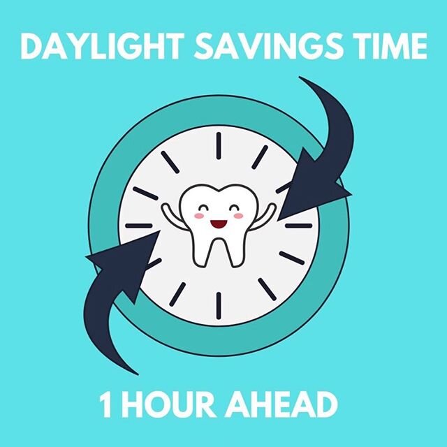 Here&rsquo;s a friendly reminder from Reihner Dental to adjust your clocks for daylight savings time tonight☺️🦷☀️ #dentist #dentistry #wheelingdentist #wheelingwv #westvirginia #brush #floss #smile