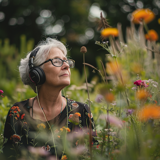 olderWomanHeadphonesGarden.png
