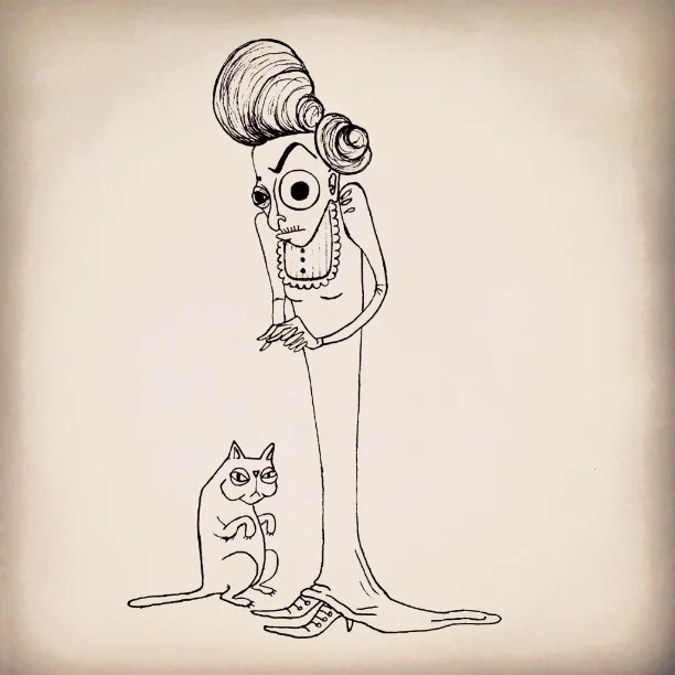 The delightful Lady Marble and her furry friend Victor
