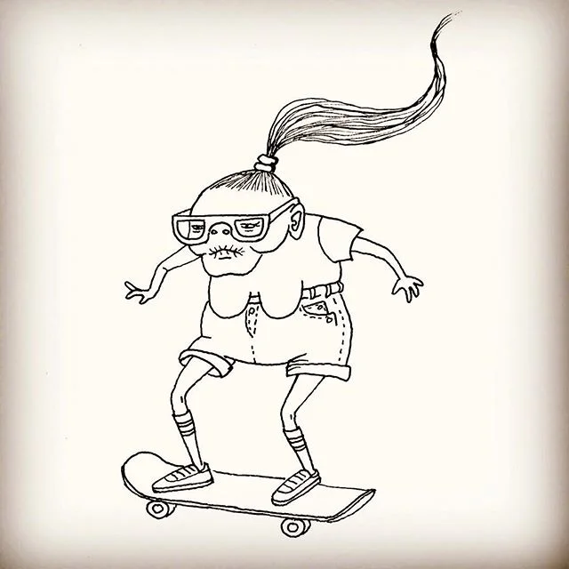Edith was offered a mobility scooter. Edith said "FUCK YOU" and got a skateboard instead.