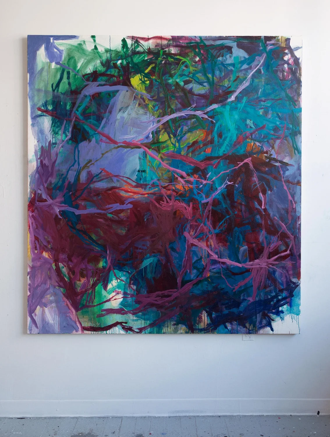 Recast, 70 x 64 inches, oil on canvas, 2017