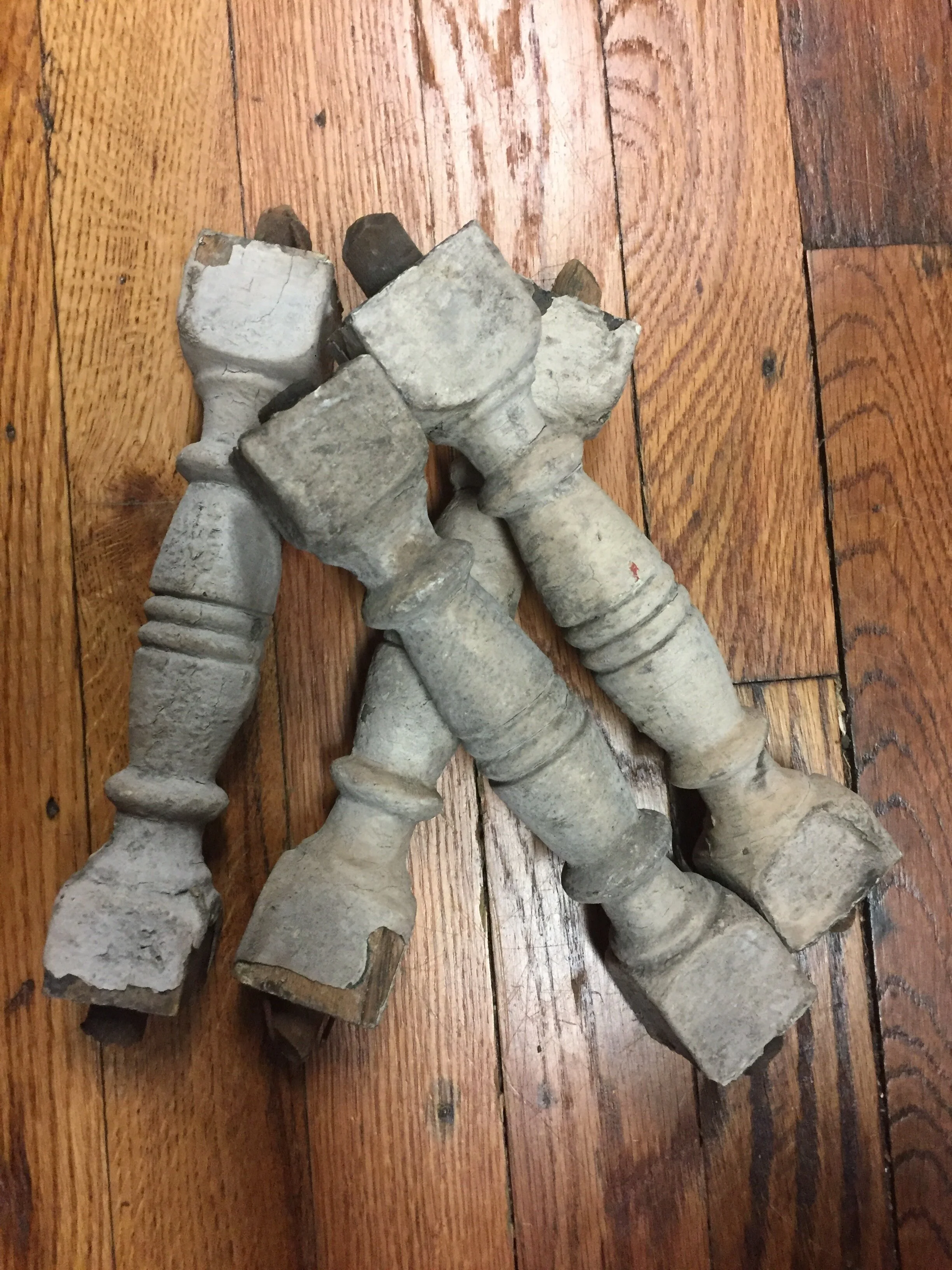 4 Architectural Salvage Spindles