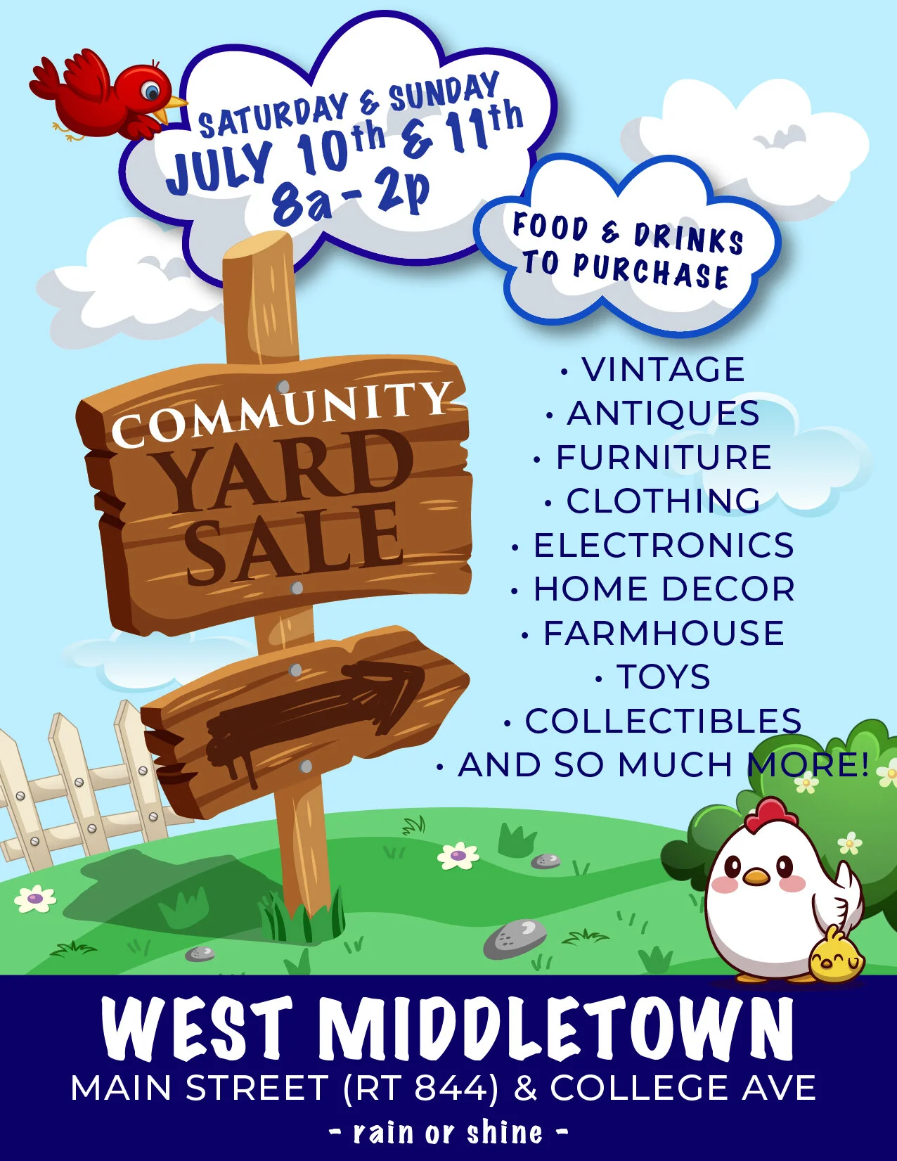 Community Yard and Sidewalk Sale