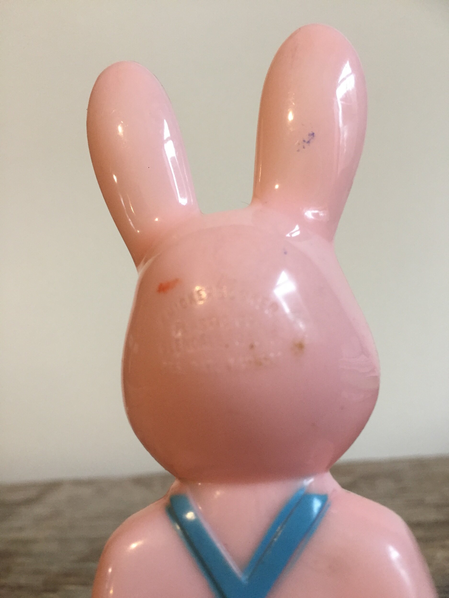 Knickerbocker Plastic Bunny — Poor Johnny's