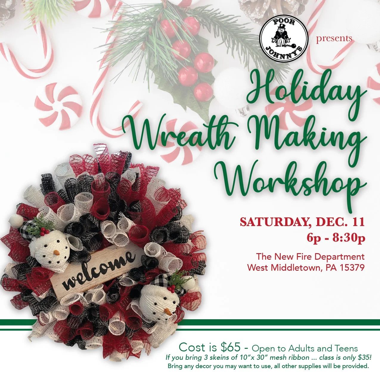 Holiday Wreath Making Workshop