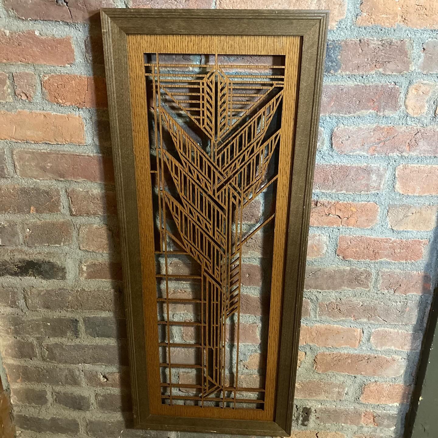 When you&rsquo;re Wright, you&rsquo;re right.  Check out one of our latest finds: a Frank Lloyd Wright Dana Sumac hardwood art screen wall panel. Measuring 31.5&rdquo; x 11.5&rdquo; x .5.&rdquo; It is laser-cut and comes with a cherry veneer finish. 