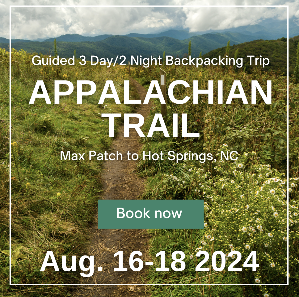 Overnight backpacking trip on Appalachian Trail North Carolina