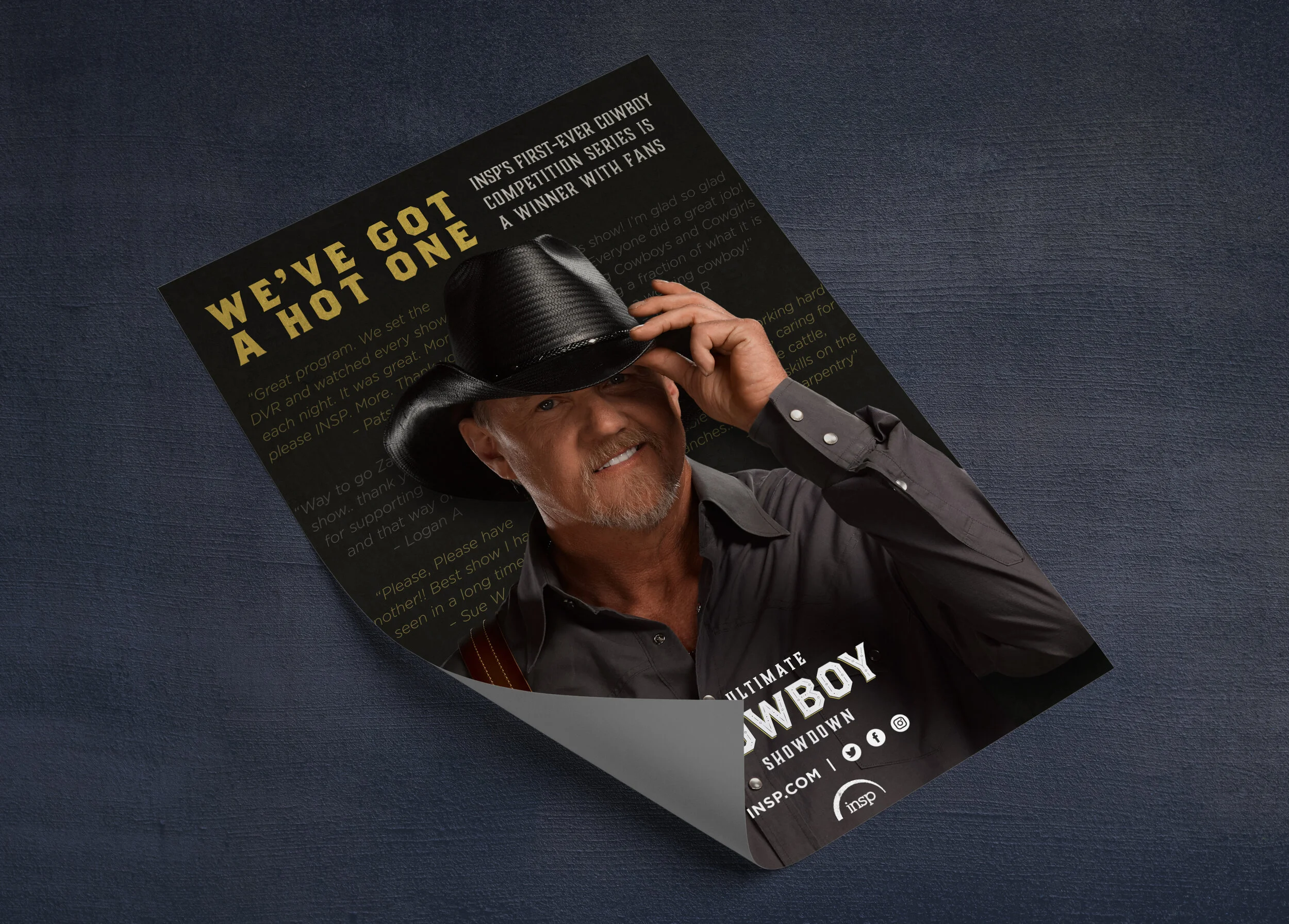 INSP - "We've Got a Hot One" New Series Magazine AD