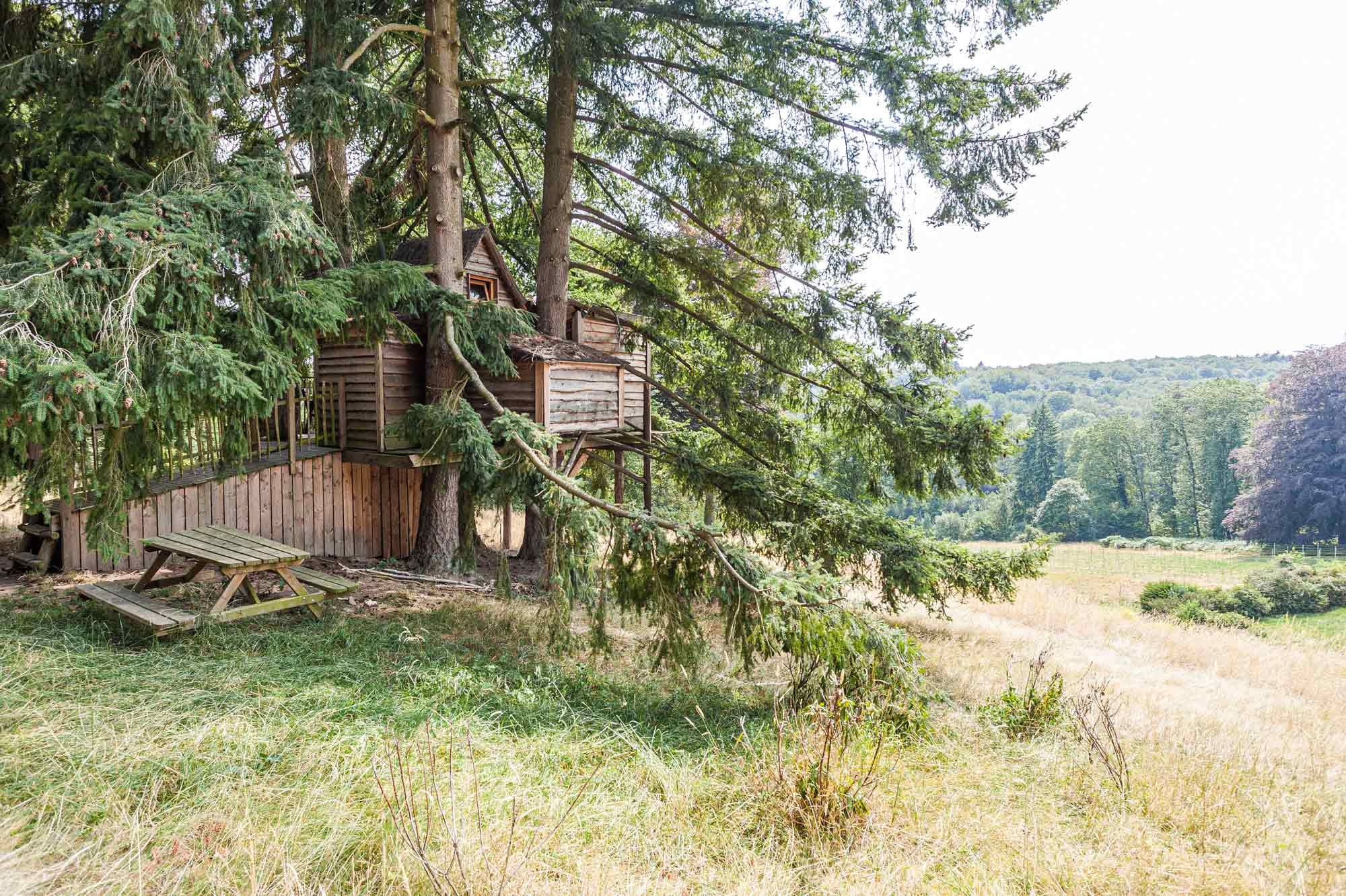 boomhut in het bos belgië