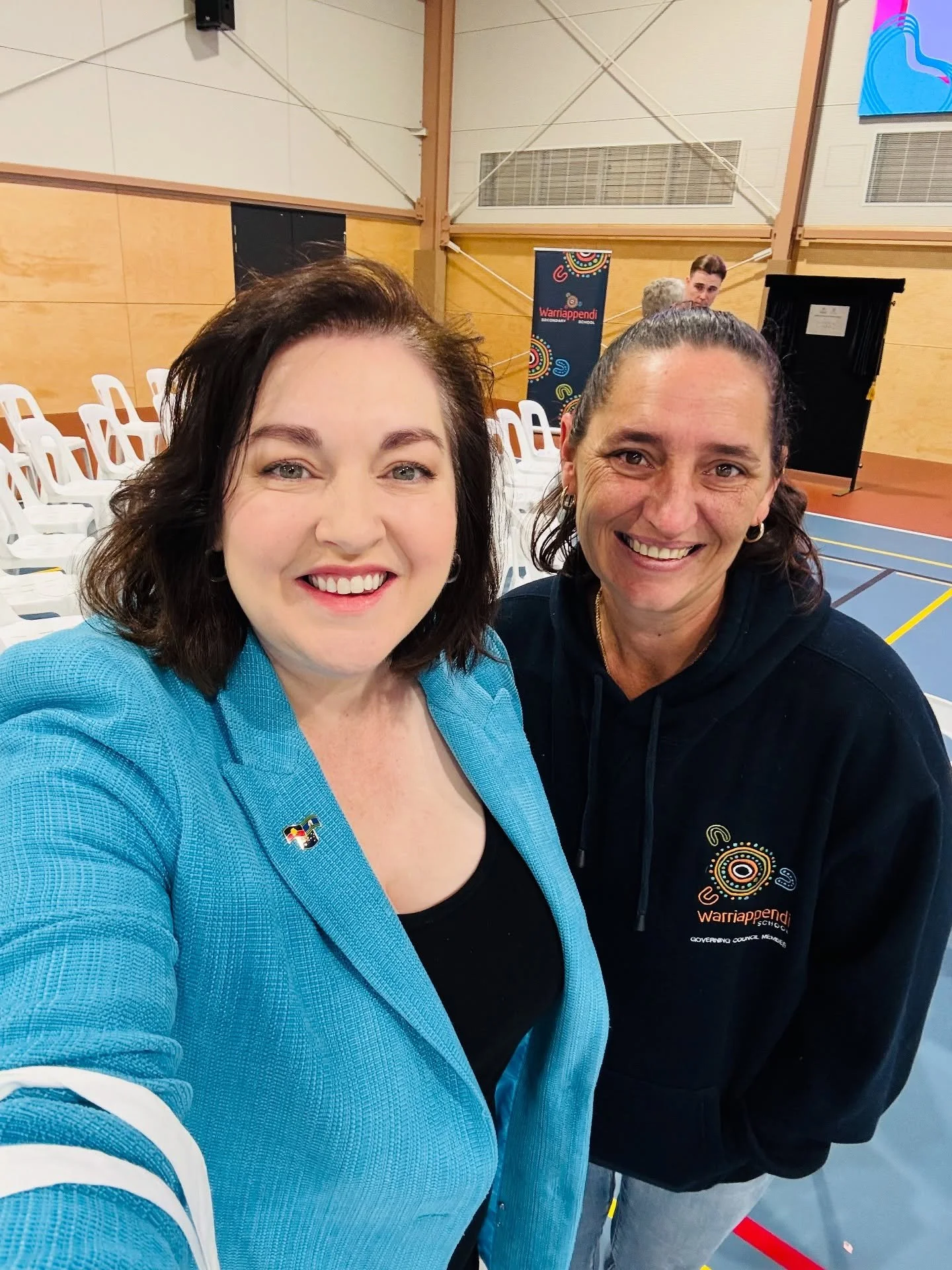 I just want to give a shout out to these three remarkable leaders of @warriappendi_secondary 🖤💛❤️

The school has just moved from its tiny site at Marleston, in my electorate, to an incredible big new location at Thebarton 👏🏽 

Although it&rsquo;