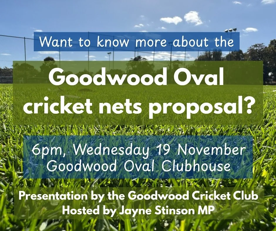 @goodwoodcc will provide a presentation about its planned cricket nets for the old hockey pitch at Millswood.

I&rsquo;m helping out with the Q&amp;A session that will follow. 

To register to attend the briefing and put forward your questions you&rs
