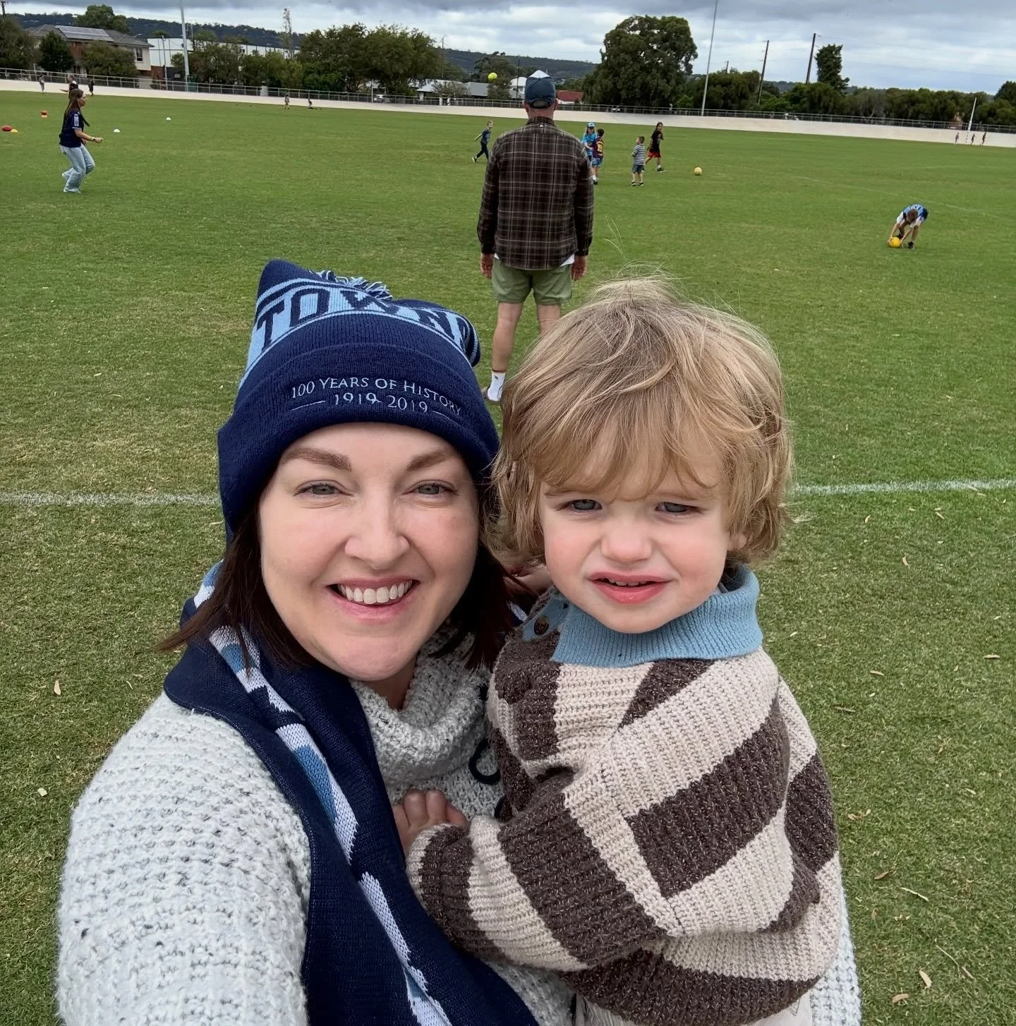 Footy&rsquo;s back! 🏉 

Had a blast at the Edwardstown Football Club junior&rsquo;s season launch 🚀 

Go Towns!