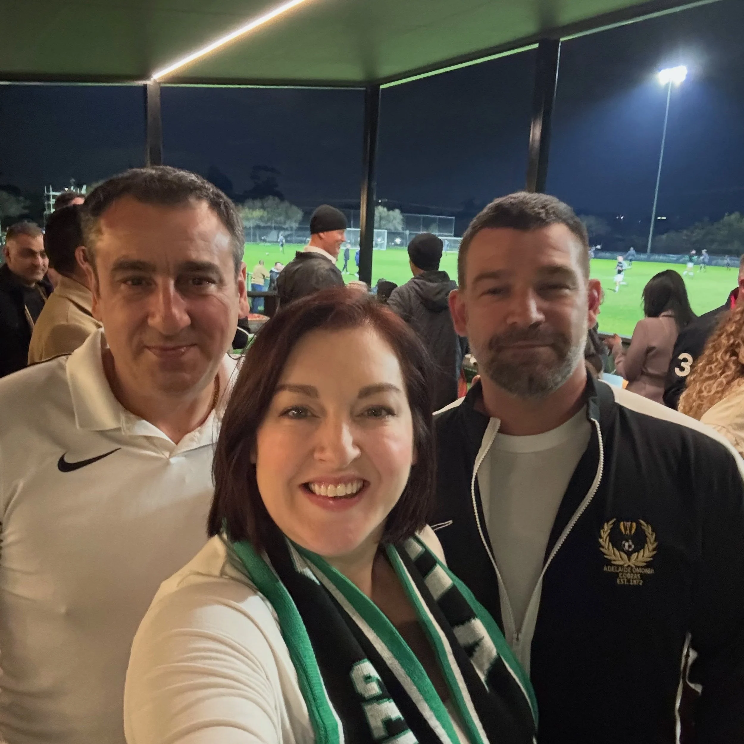 Perfect time to cut the ribbon and open a new shelter - moments before the rain bucketed down! ☔️

The @adelaidecobrasfc really are a family and I&rsquo;m so grateful to be part of it ⚽️ 

Congrats to club leaders Simon Panayi and Peter Gonis for the
