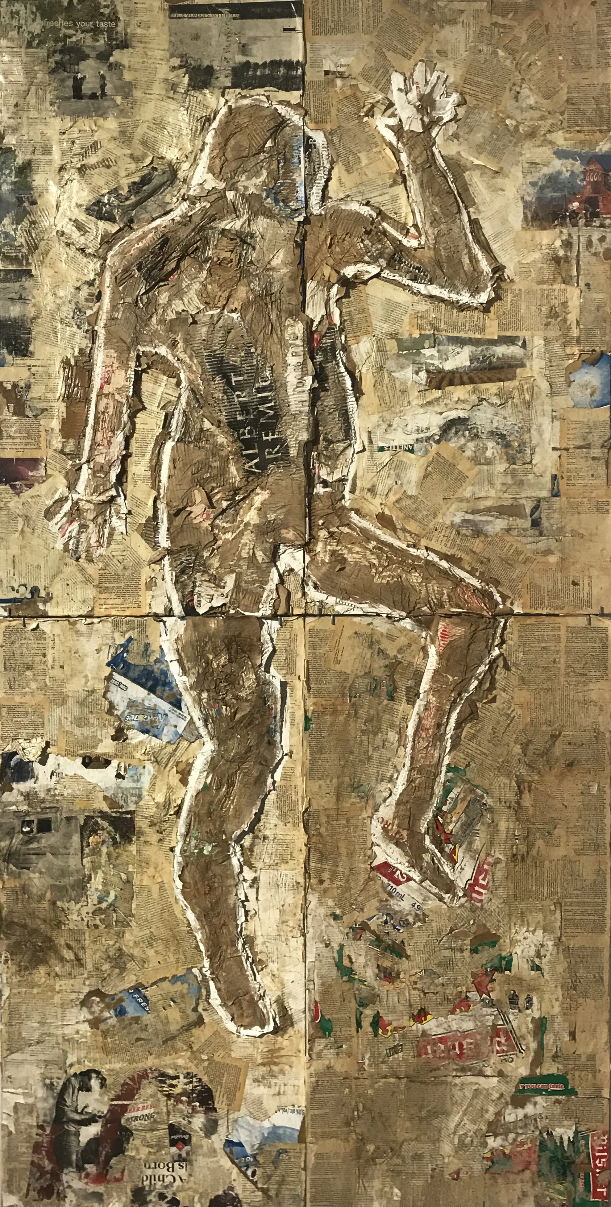 Daniel Cardinal McCartney, wâsakâm-iskôtêwan (Ring of Fire) , mixed media, 2019. Photo: courtesy of the artist and Dunlop Art Gallery