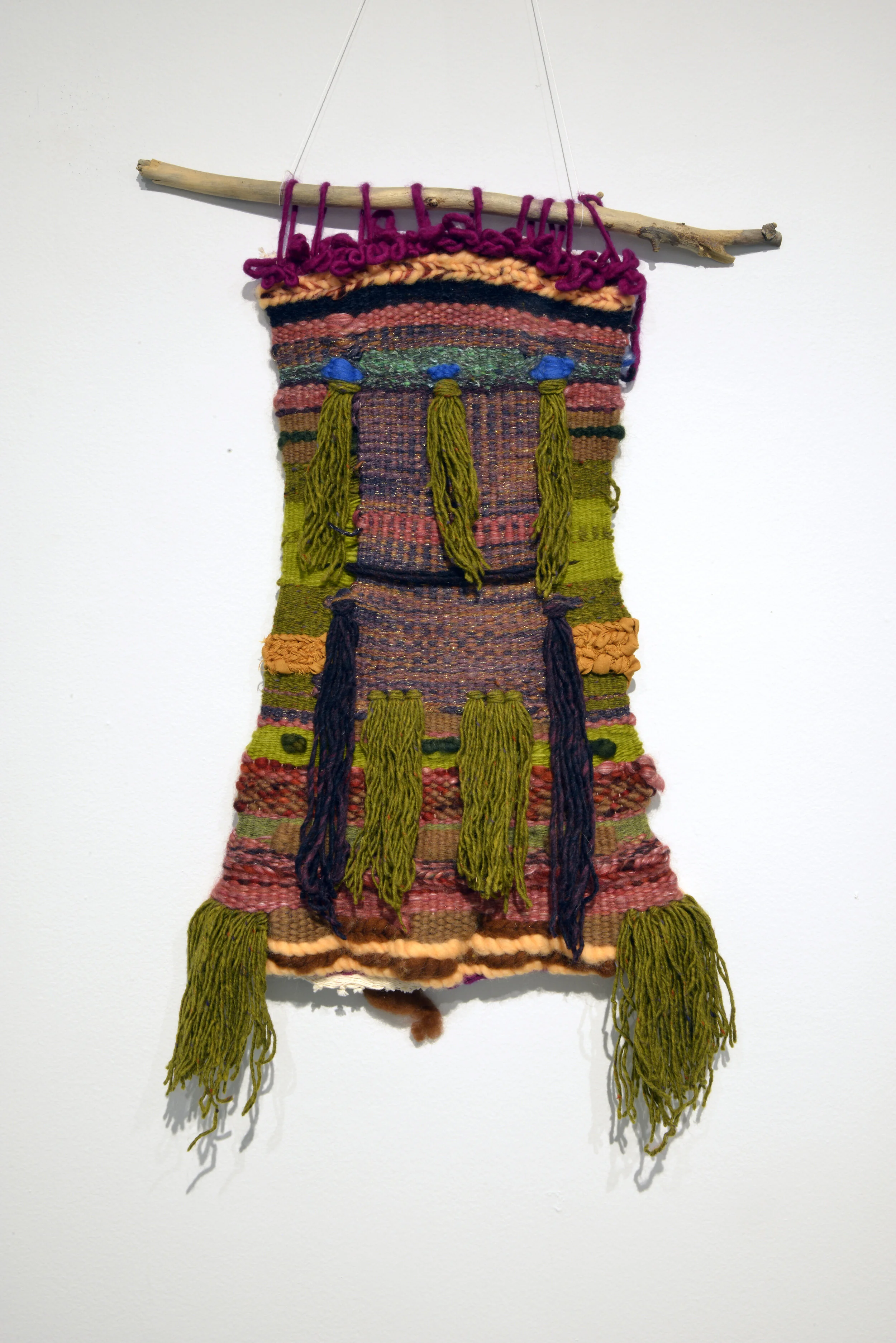 melannie monoceros, Ancestors – Self Portrait (present), 2016, textile, tapestry. Photo by Don Hall.