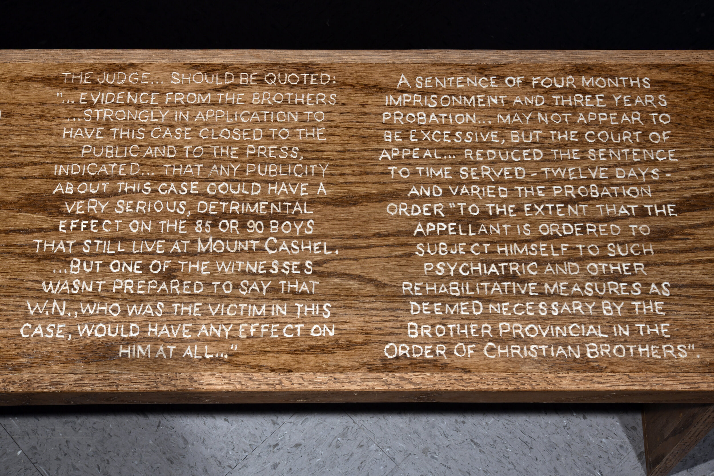  John Peet,  Mount Cashel (detail) , 2021, ceramic and wood. 