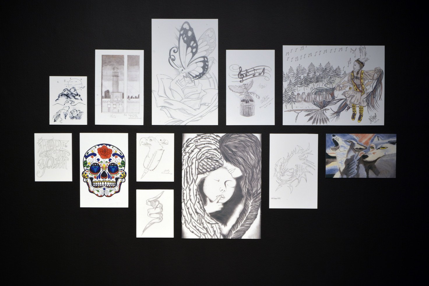  Artwork created by participants of  Why the Caged Bird Sings  workshops. 