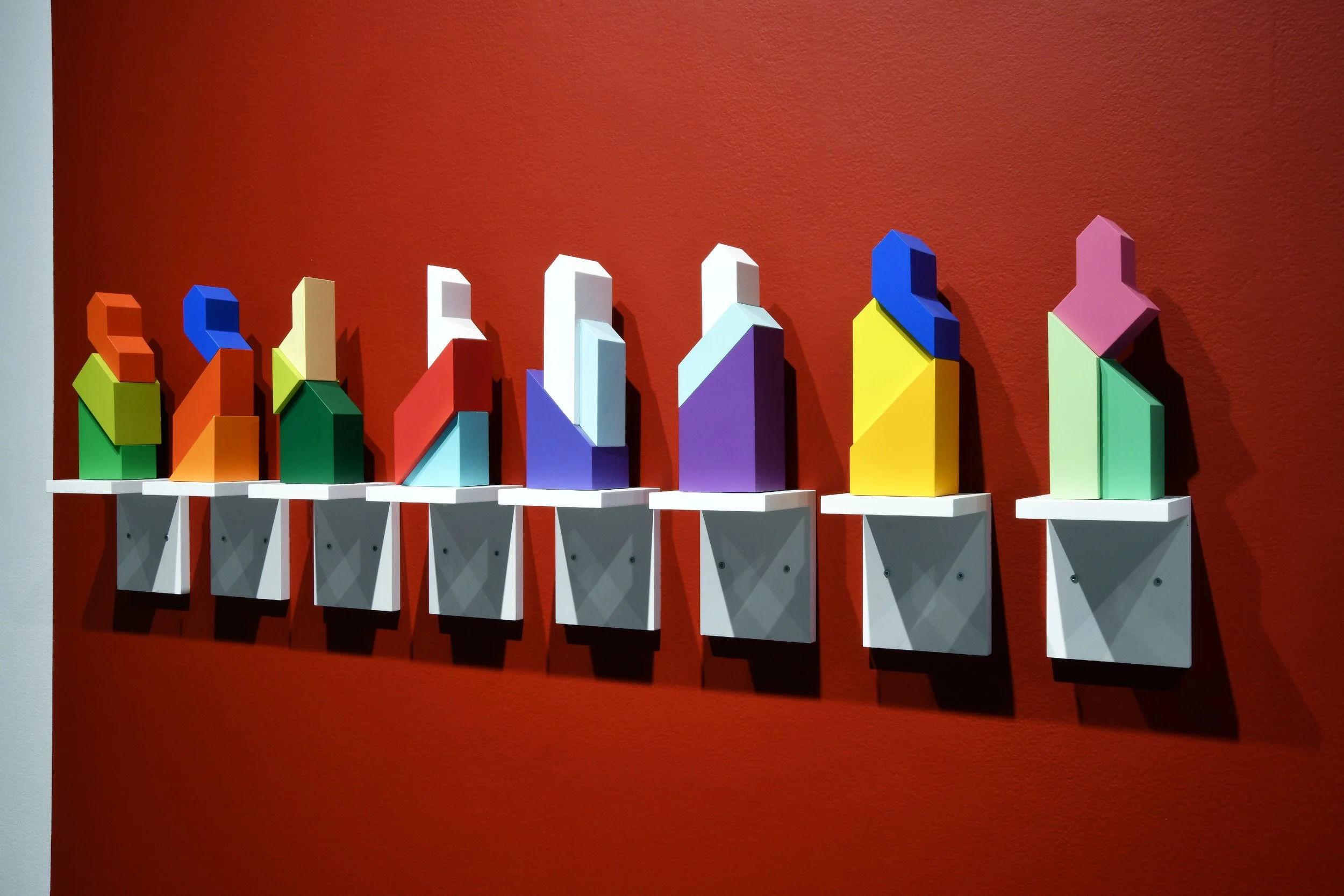  Ronald Kostyniuk,  Prairie Giant A-J Saskatchewan Road Map Series , 2005, spray enamel on MDF. Collection of RPL Permanent Collection. 