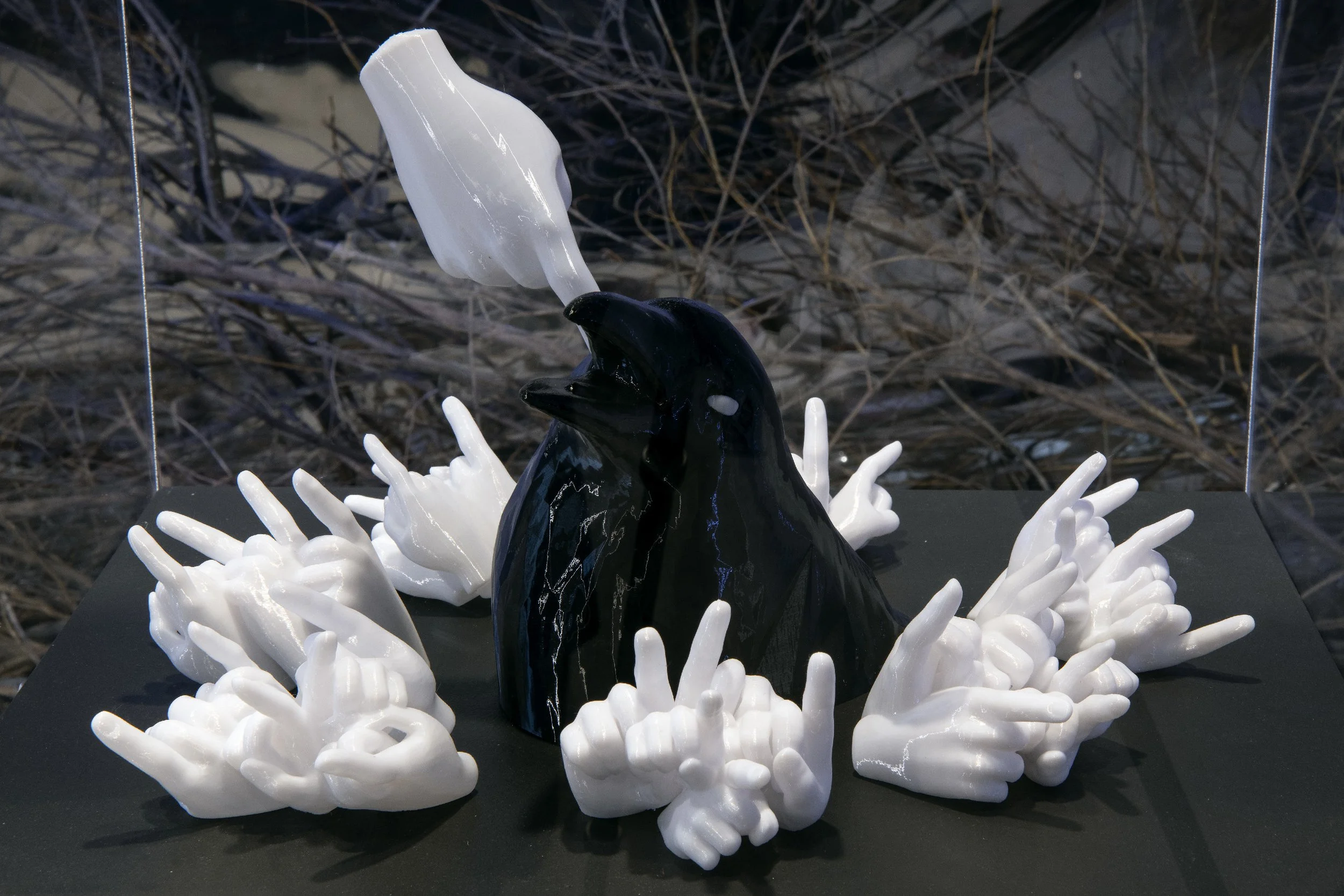   Could you not!?,  2026, mixed media sculpture. 