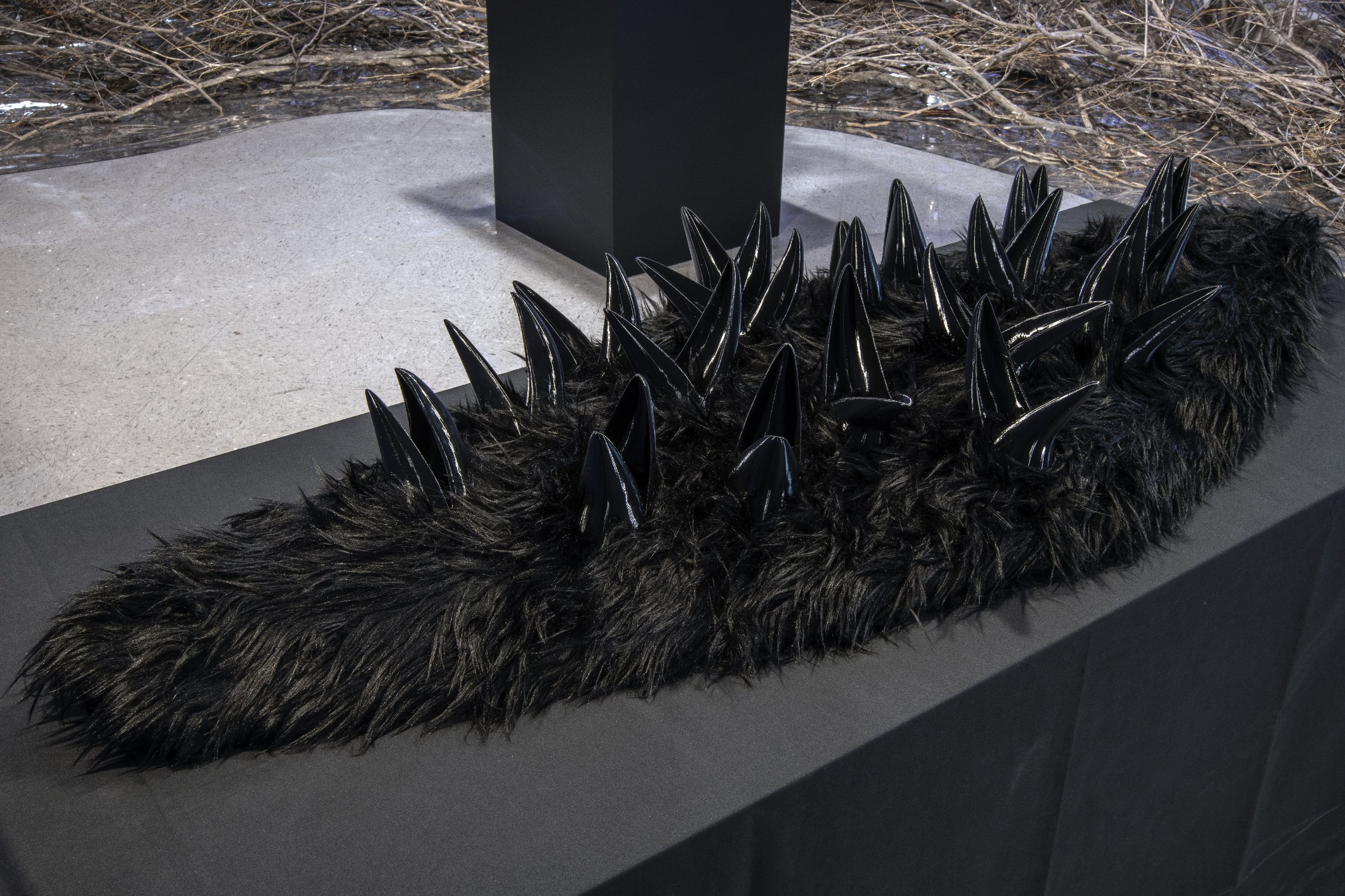   Crouroboros,  2026, mixed media sculpture. 