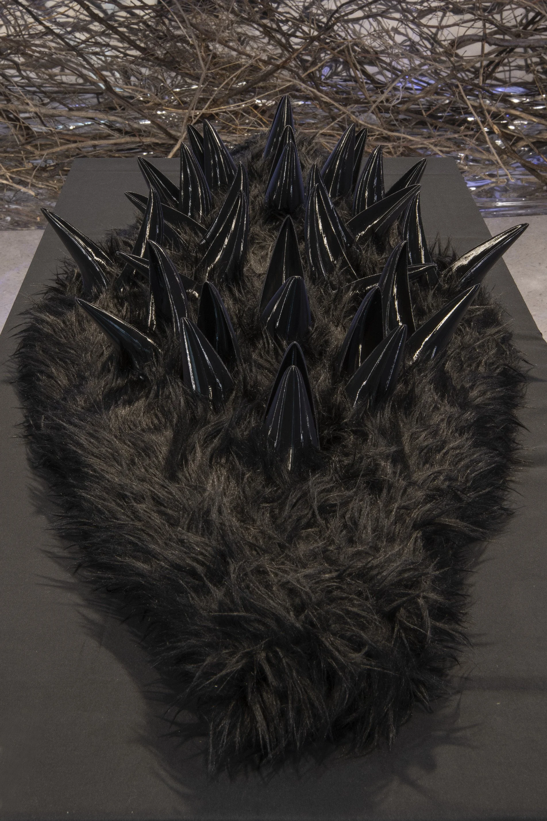   Crouroboros,  2026, mixed media sculpture. 