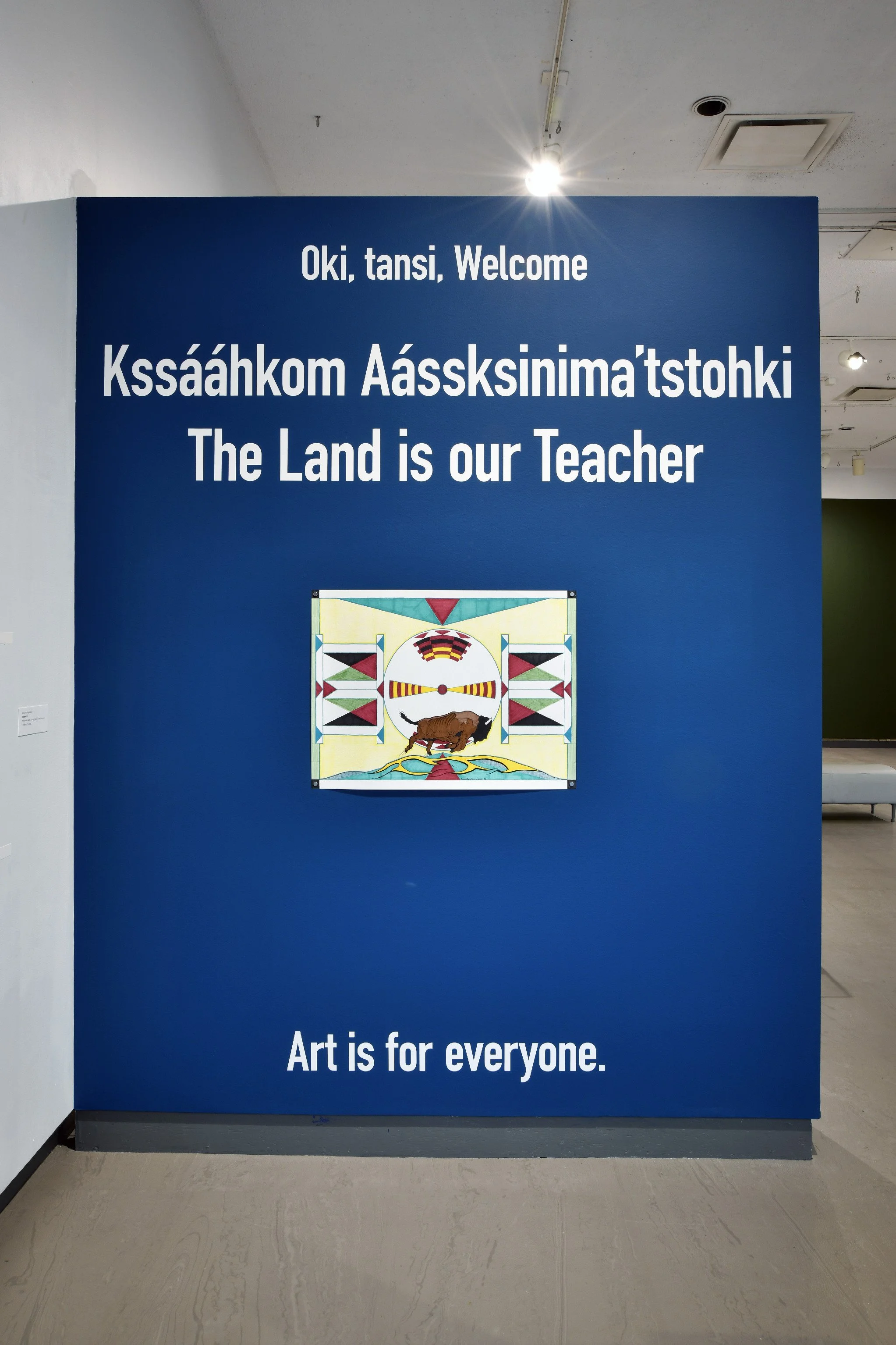  Bryce Manyfingers/Singer,  Sentinel , 2026, mixed media paper, ink, acrylic markers, pencil crayons. 