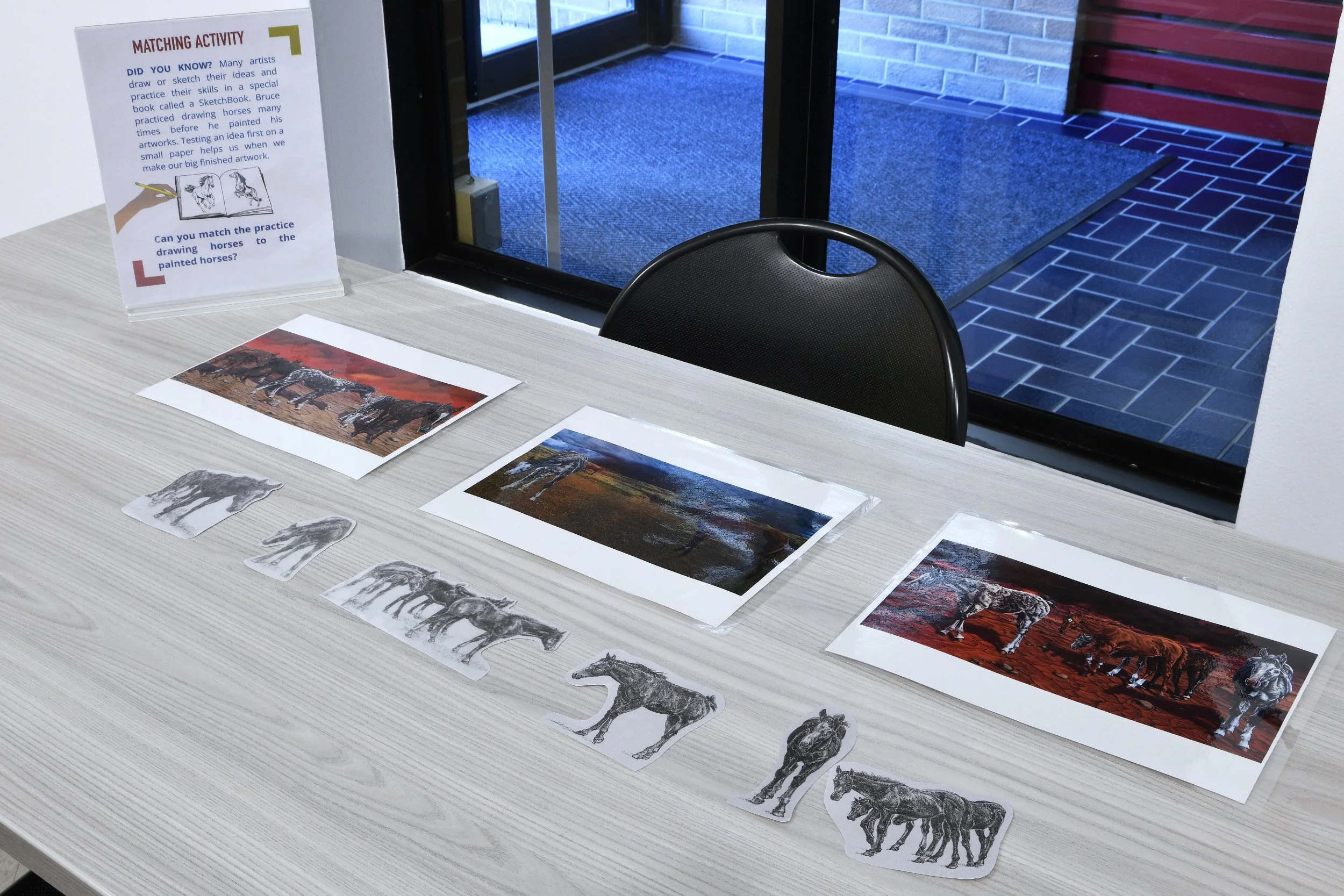  In-gallery activity station 