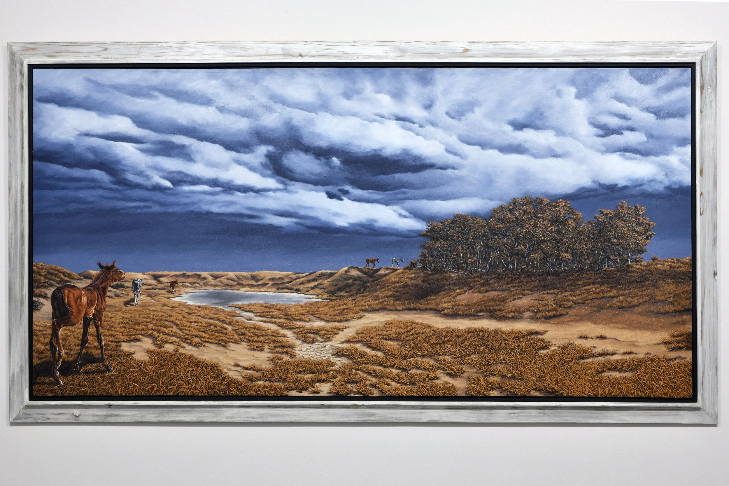   Lost Boys: Passing Through, Passing On , 2020, oil on canvas.   
