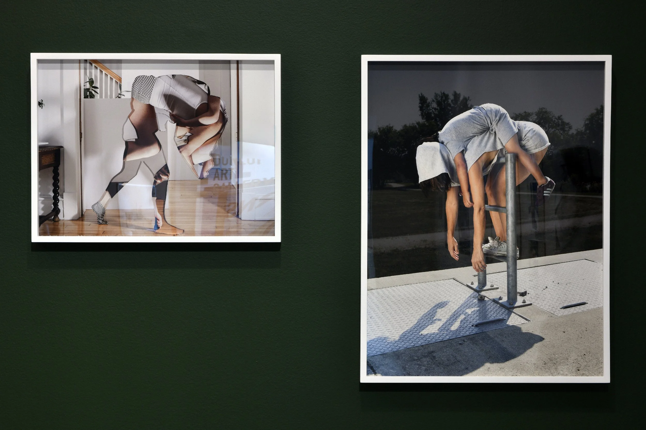  Dominique Rey,  Le vide entre nos corps , 2024, archival pigment print (left).  Dominique Rey,  Stasis , 2024, archival pigment print (right). 