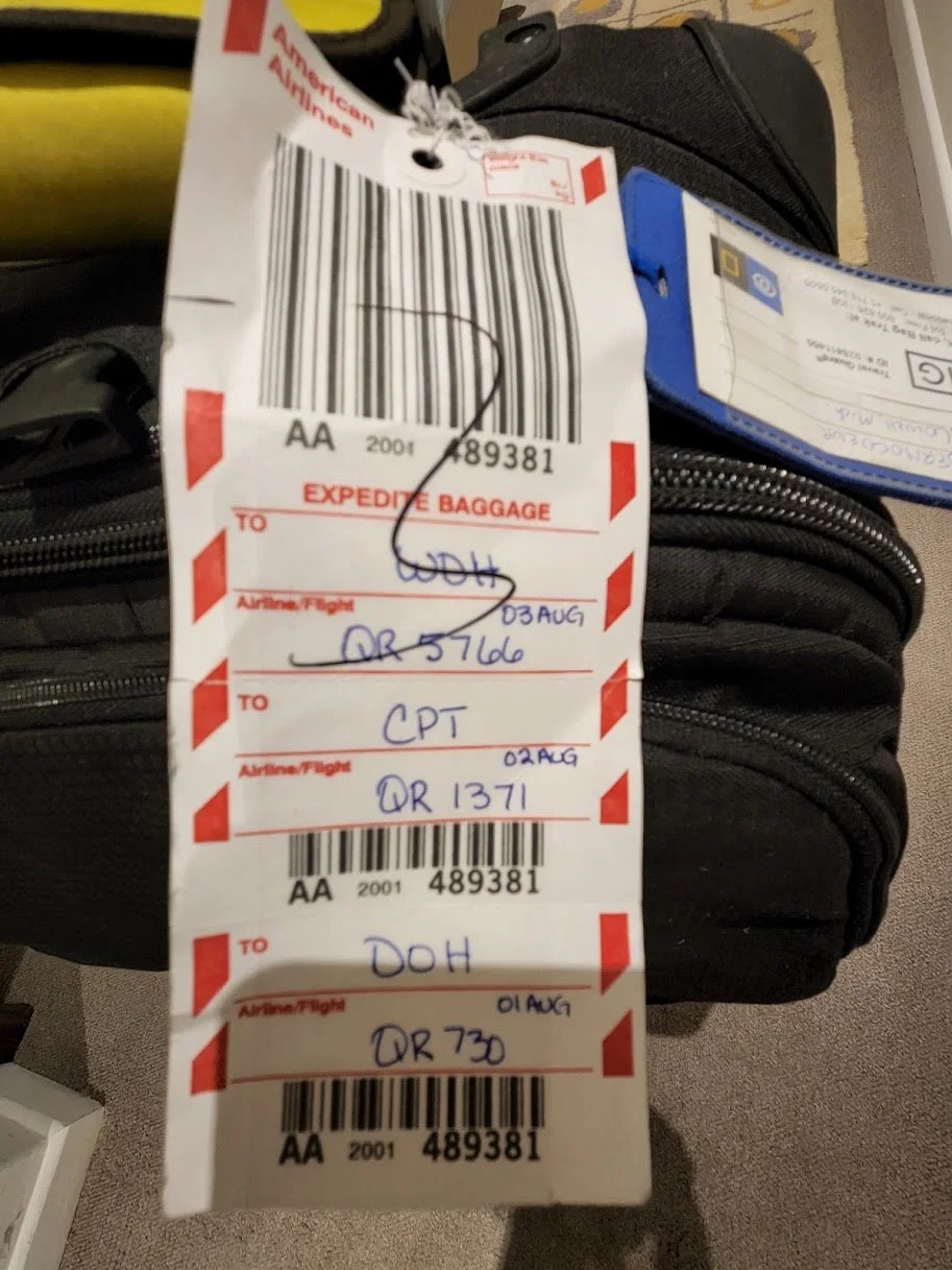 American airlines baggage tag number sales