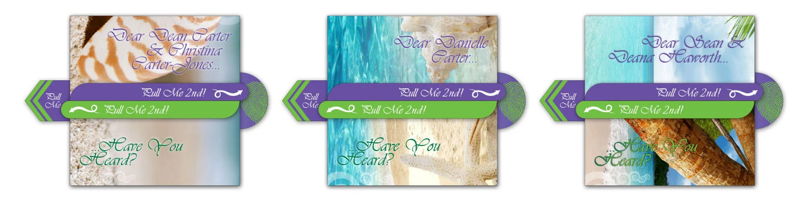 Save-the-Date Package (Versions 1, 2 & 3) - Top View