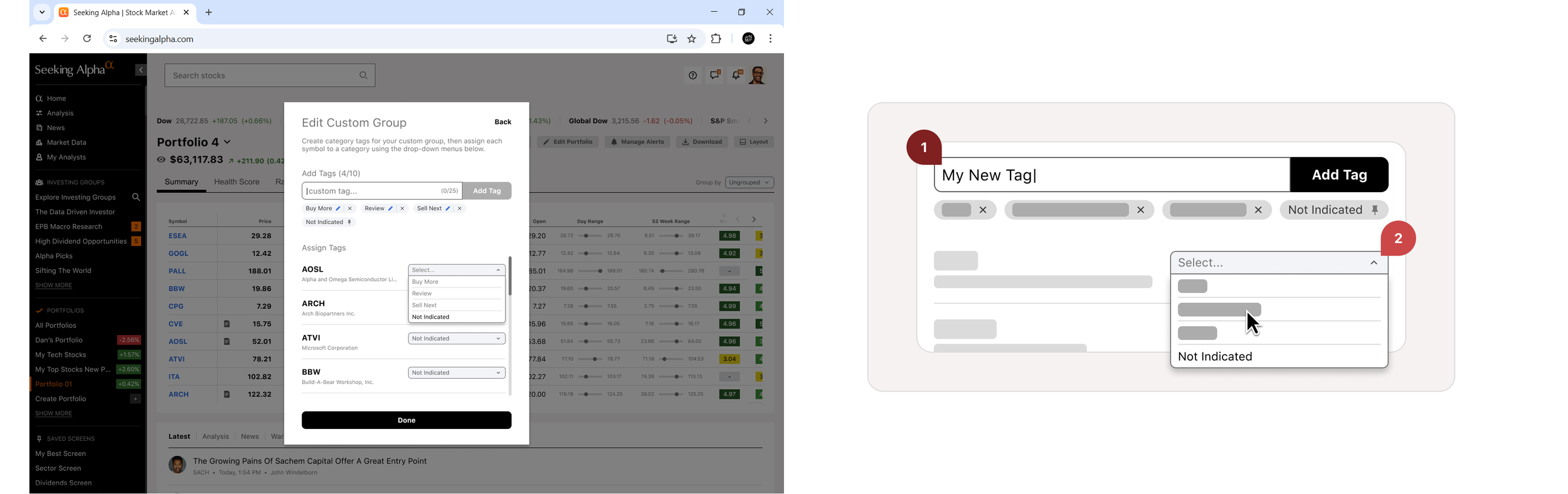  Create Custom Portfolio Grouping ← Original | Simplified → 
