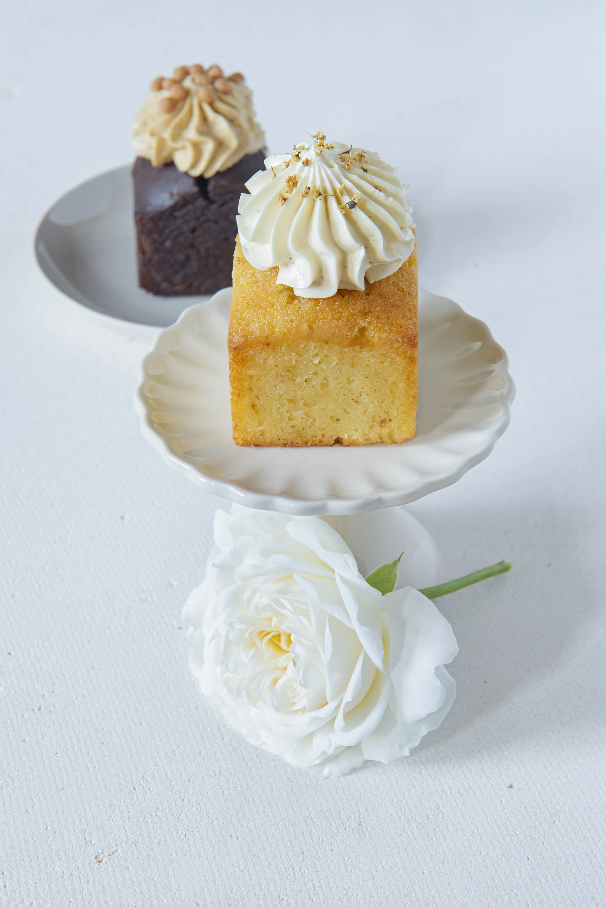 Lemon and elderflower and chocolate cake